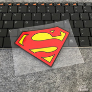 dc漫画超人标志反光贴纸，标准版超人之死版汽车贴箱包电脑贴纸贴花