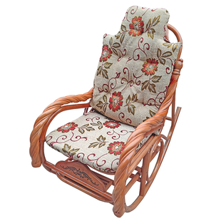 摇椅坐垫藤椅垫子躺椅专用棉垫靠背垫摇摇椅逍遥椅沙滩椅连体座垫