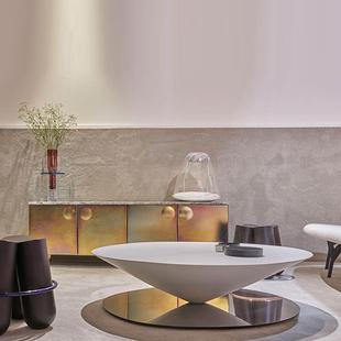 法式设计师圆锥形悬浮茶几创意艺术简约现代客厅酒吧网红咖啡桌