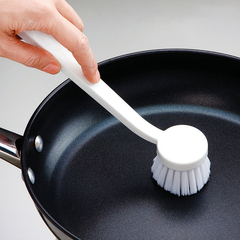 日本AISEN 厨房中硬手柄洗锅刷不沾油尼龙刷除油刷软毛清洁刷