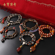 多款可选一物一图西藏天珠手持长串 藏式佛珠念珠男女 毛衣链