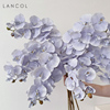lancol欧式仿真花中式油画，淡紫色蝴蝶兰花，客厅样板房装饰花假花