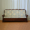 老式实木沙发坐垫带靠背客厅四季通用三人单人位联邦春秋凉椅坐垫