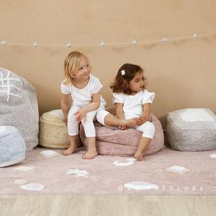 韩国ins卡通儿童地毯卧室客厅可爱地垫，家用仿羊绒宝宝床边爬行垫