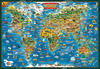 米开朗世界地理(英文版)1000片1500片木质拼图
