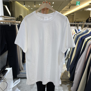 东大门韩国男装直播款式纯色圆领，棉质宽松打底短袖，t恤200310