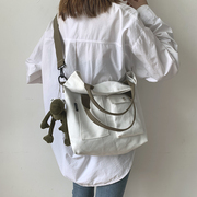 包包女2024潮韩版时尚托特帆布包百搭斜挎包大容量单肩手提包