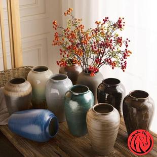 花瓶麦穗摆件装饰客厅，插花假花陶瓷瓶种花盆简约现代2021陶瓷