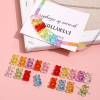 10个彩色透明小熊软糖果，串珠diy手，工发饰品耳环手链项链配件材料