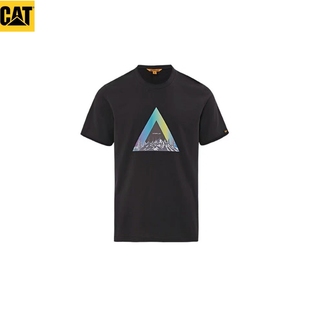 cat卡特彼勒几何图案，男装上衣短袖t恤同款cl1tss25041