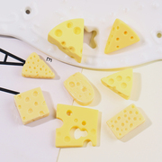 黄色奶酪奶油胶手机壳树脂饰品，小配件diy材料，包手工(包手工)自制水晶滴胶