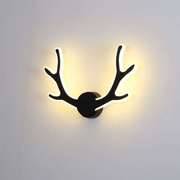 鹿头壁灯北欧led客厅卧室走廊过道创意个性现代简约床头鹿角壁灯