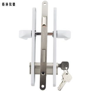 春光塑钢门锁8m525塑钢平开门锁，对穿双面执手锁把手门锁