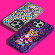 Lisa Frank x CASETiFY联名适用苹果iPhone15 pro max磁吸手机壳14镜面13野生动物狂野霓虹梦限量奢华保护套
