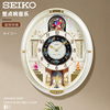 日本SEIKO精工时钟钟表 客厅欧式创意挂表金色音乐石英钟挂钟