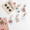 韩国可爱亚克力钥匙扣 ins少女心包包挂件 创意卡通小熊情侣挂饰