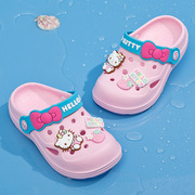 2024夏季女童洞洞鞋，卡通可爱公主儿童拖鞋室内防滑小孩洗澡沙滩鞋