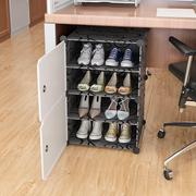 简易鞋架办公室鞋子收纳神器，2023鞋柜办公桌，下好看防尘鞋架子