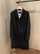 香港專櫃代購agnes b.單排釦翻領長款百搭長袖西裝外套 21秋冬女