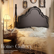 法式床法式复古实木床，安娜床1.5美式床现代简约1.8主卧大床黑色床