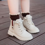 女童鞋马丁靴2022英伦秋冬季加棉短靴儿童秋冬款中大童女孩靴
