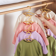 可叠挂儿童衣架中童大童衣服架子家用挂衣婴儿宝宝专用无痕小衣架