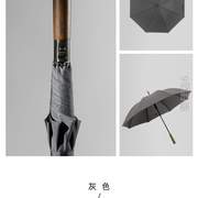 男日系自动伞!女黑雨伞，长柄双人把直杆弯英伦伞绅士抗风商务复古