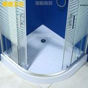 @恩惠洗浴移门厂浴室简易整体卫浴淋浴房。隔断钢化玻璃弧扇形