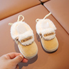 新生婴儿棉鞋0-3-6-8-12月婴幼儿保暖鞋，冬季宝宝学步鞋软底步前鞋