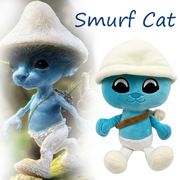 跨境俄罗斯smurf cat 蓝精灵猫毛绒玩具搞怪趣味公仔玩偶