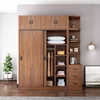 宜家拉门衣柜家用卧室现代简约出租房用经济型实木质收纳小户型