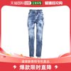 韩国直邮dsquared222fw牛仔，直筒裤女s75lb0646s30789470blue