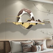 .新中式铁艺壁饰客厅沙发背景墙面软装挂件卧室玄关金属创意装饰