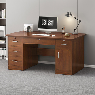 办公桌家用电脑桌台式简约现代桌子工作台多抽屉书桌职员桌椅组合