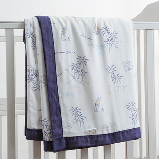 婴儿纱布盖毯宝宝小被子春秋夏季薄款新生儿竹纤维空调被儿童毯子
