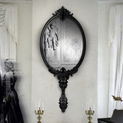 美式异形装饰镜欧式雕花，壁挂法式复古挂墙客厅墙面玄关背景墙镜子