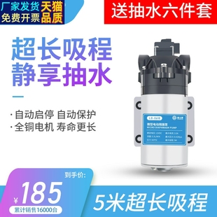 雷士泰电动隔膜自吸泵12V 24V 220V净水器增压家用小水泵 80W