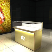 黄金珠宝展示柜玻璃柜展示架首饰货架手表陈列柜饰品柜台玉器展柜