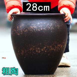 复古透气大码陶瓷花盆创意绿植盆景盆仿古紫砂花盆高土陶罐多肉盆