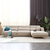 定制实木转角沙发日式原木，简约现代客厅白蜡，木新中式组合沙发