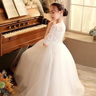 公主裙女童高端礼服2023钢琴演奏考级主持质结婚伴娘花童