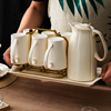 轻奢水杯套装家用欧式陶瓷客厅，茶壶茶杯简约水具套装创意送礼礼盒