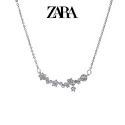 ZARA2024精致锆石星星项链女轻奢小众高级感锁骨链配饰品