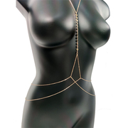 辣妹胸链身体链性感一y2k饰品创意，吊带搭配饰品项链闺蜜礼物
