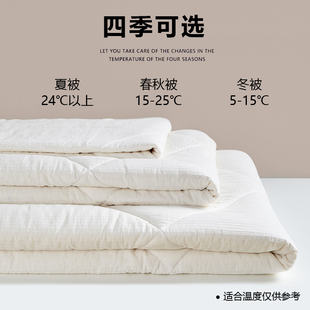 新疆一级长绒棉被冬被纯棉花，春秋被子被芯薄全棉空调被夏凉被
