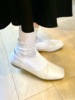 Beeff女士 无骨双针肋条 直角袜子女 日系薄款棉中筒竖条纹长袜