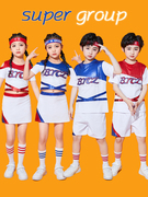 儿童啦啦队演出服夏季班服套装小学生运动会开幕式拉拉队表演服装