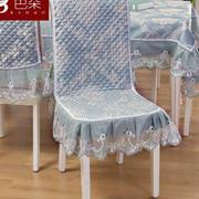 餐桌布椅套椅垫套装饭厅通用桌a布连身(布，连身)椅罩凳子套罩布艺餐椅套