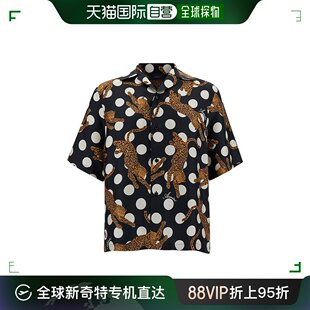 香港直邮潮奢amiri男士，amiri圆点印花短袖，保龄球衬衫