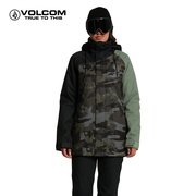 VOLCOM钻石女装冬装保暖耐磨单板滑雪服2024冬季女士防风棉服